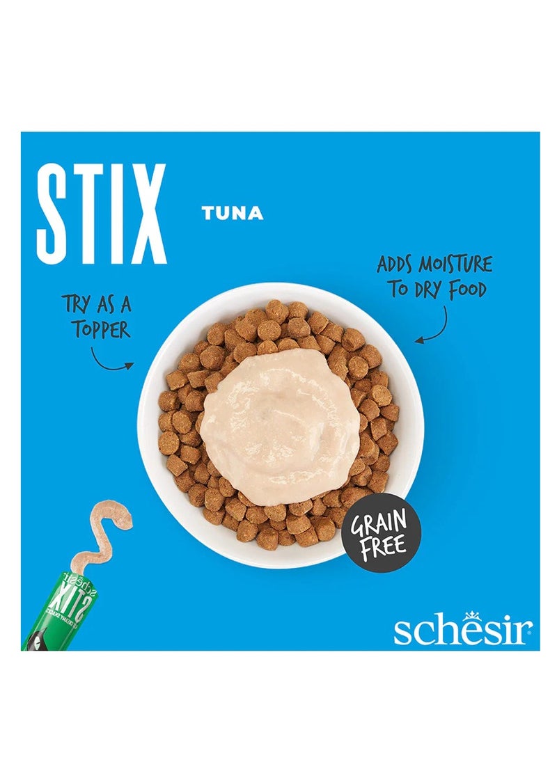 شيسر شيزر ستيكس مكافأة للقطط بالكريمة - تونة 6 × 15 جم (عبوة من 12 قطعة) - Image 3