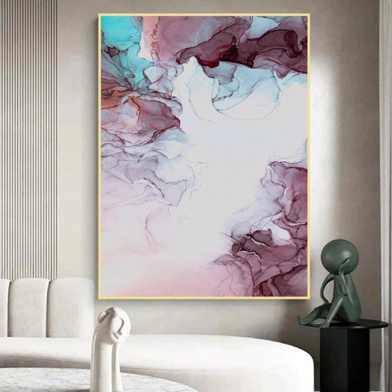 Marktna Abstract Art Canvas Painting with Hollow Frame (120x80) 1 Piece - Image 1