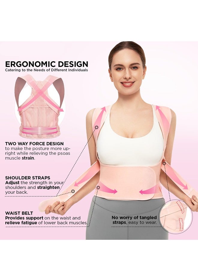 MLADEN Back Brace Posture Corrector for Women and Men,Shoulder Straightener,Adjustable Full Back Support,Upper and Lower Back Pain Relief  - Image 4