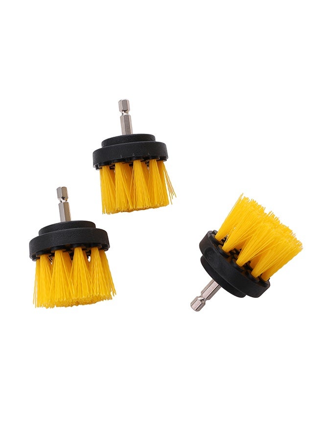 LAWAZIM Drill Cleaning Brush - 3 Piece 1/4 inch - Drill Brush Attachments Set with Hard Nylon Bristles & Quick-Change 1/4 inch Hex Shank - for Grout, Tile, Sinks, Bathtubs, Kitchens, and Car Cleaning - Image 3