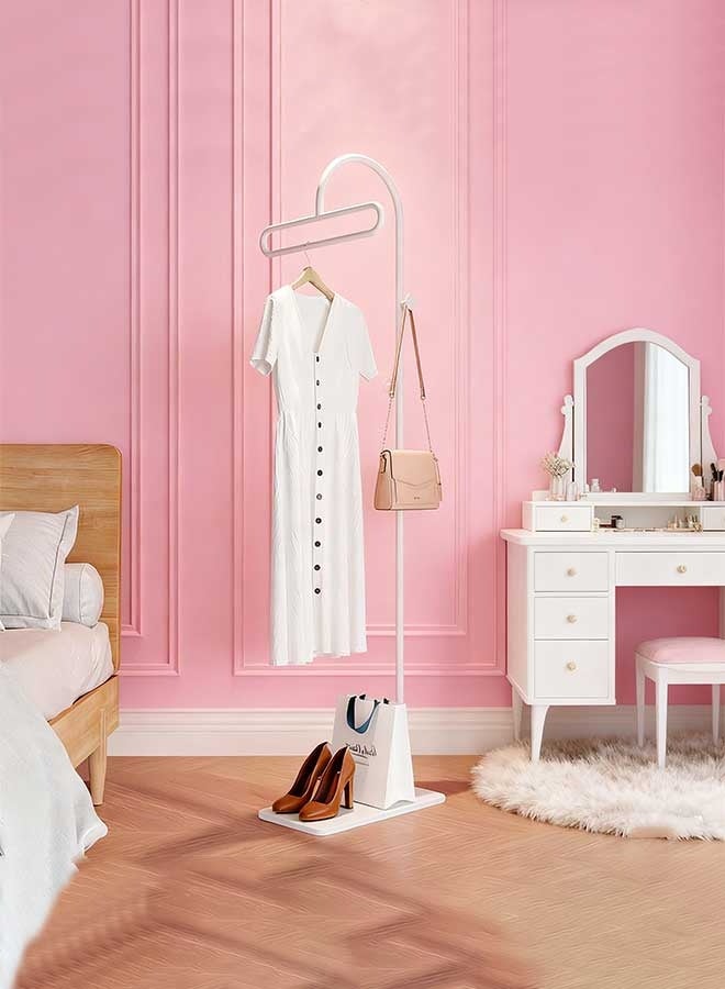 رَوَائِد علاقة معاطف قائمة بذاتها بقاعدة من لوح رخامي، رف ملابس معدني قوي وثابت للملابس والقبعات والحقائب، شماعة واقفة للممر، غرفة النوم، الممرات، الحمام وغرفة المعيشة - Image 4