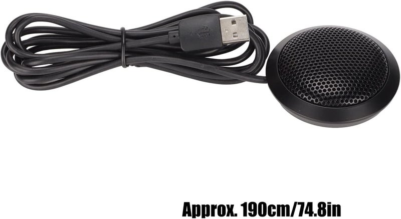 ميكروفون USB مصغر لسطح المكتب، ميكروفون مؤتمرات محمول مع تقليل الضوضاء، ميكروفون كمبيوتر شامل 360 درجة لأجهزة الكمبيوتر المحمولة والألعاب والبث المباشر - Image 2