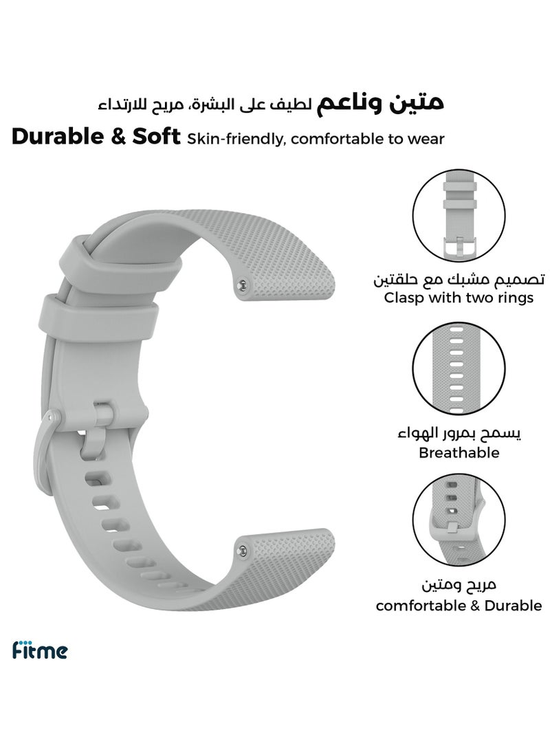 فيت مي سوار تبديل سليكون كلاسيكي لساعات ساوندبيتس واتش برو 1 / واتش 2 / واتش 4 (22 مم) - Image 2