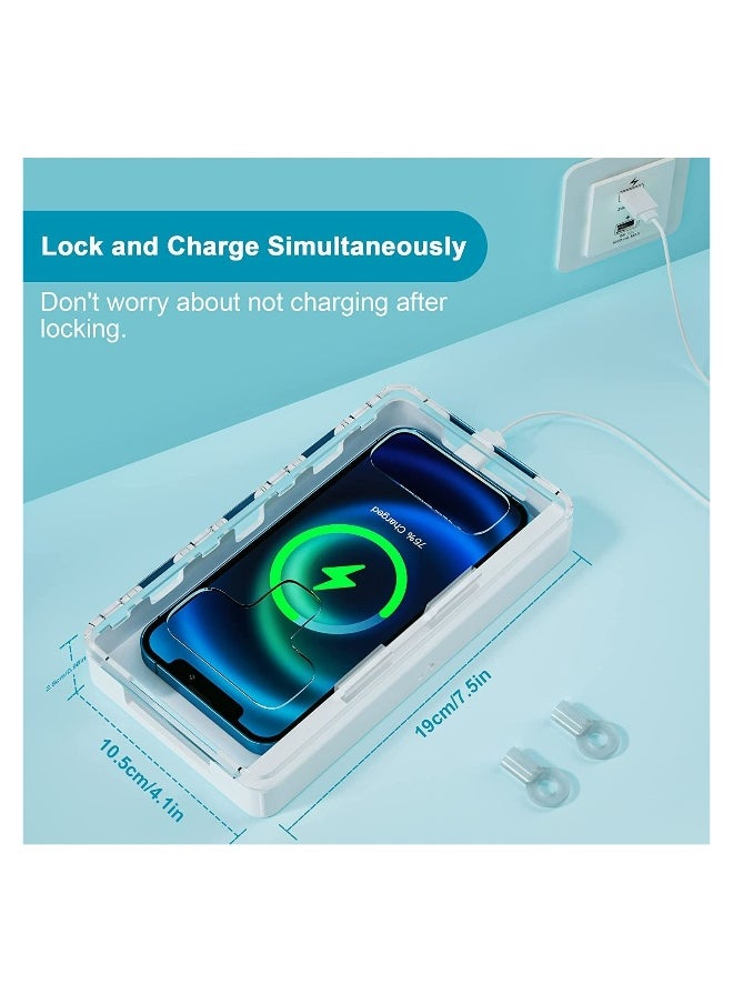 Generic - Portable Phone Lock Box, Cell Phone Jail with Two Keys, Help Kids/Students Focus Back, Prevent Phone Addiction, Prevent Excessive Games, Phone Lock Box for Android Samsung/Google/iPhone Serials - Image 1
