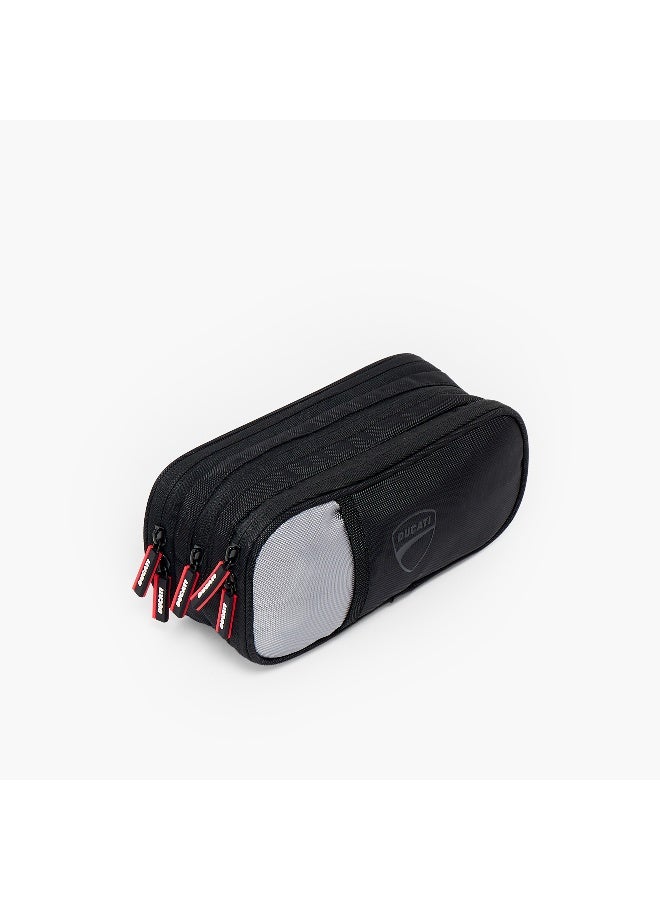 Ducati Pencil Case-9 Inch-3 Cmpt-1.35 L- (Polyester) \ 23.5X10X5.5 - Image 3