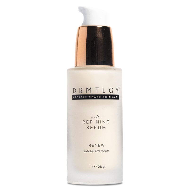 DRMTLGY Lactic Acid 12% Refining Serum for Face - AHA & PHA Exfoliating Face Serum - Dark Spot Serum with Brightening Licorice Root Extract, 1oz - Image 1
