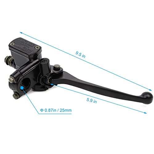 Minho Motorcyle 78 22mm Righ Black Brake Master Cylinder for Chinese GY6 50cc 110cc 125cc 150cc Scooter ATV Quad Moped Pit Dirt Bike Parts 8mm Mirror Thread - Image 5