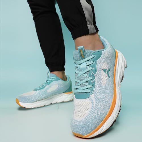 AVANT Men's ArcBolt Running Shoes - Superior Cushioning, Superior Traction, Anti Skid, Lightweight, Shock Absorption Tech, Sports Footwear (AVMSH220CL01UK7_Sky Blue_UK7) - Image 3