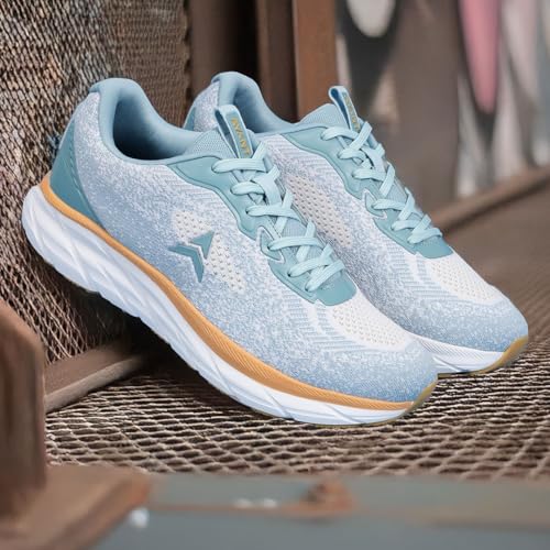 AVANT Men's ArcBolt Running Shoes - Superior Cushioning, Superior Traction, Anti Skid, Lightweight, Shock Absorption Tech, Sports Footwear (AVMSH220CL01UK7_Sky Blue_UK7) - Image 2