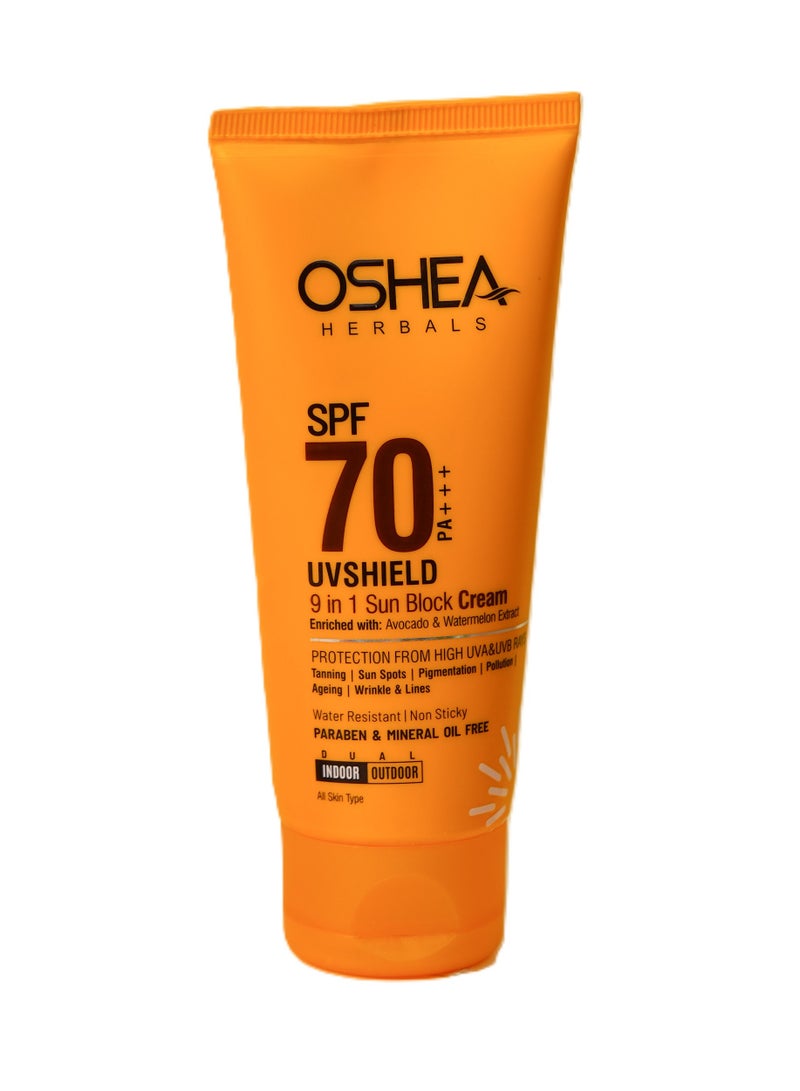 OSHEA Herbals UV Shield Sun Block Gel SPF 70 60 g - Image 1