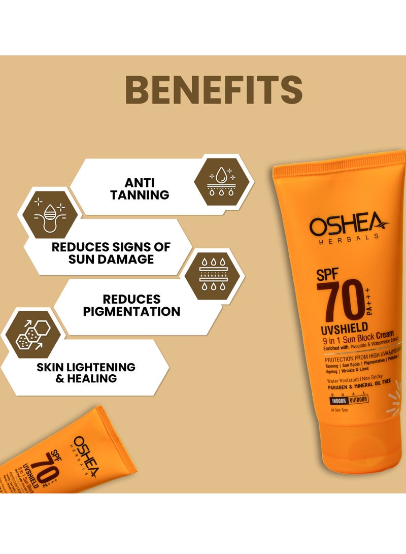 OSHEA Herbals UV Shield Sun Block Gel SPF 70 60 g - Image 2