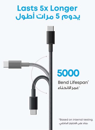 USB C Cable, [2-Pack, 6ft] USB A to USB C Charger Cable, Premium Nylon USB A to Type C Charger Cable Fast Charging for iPhone 16/15, Samsung S25/S24/S23, Huawei, Xiaomi, Vivo, Oppo (USB 2.0, Black) Black/Silver - view 2