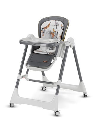 5-In-1 Swing With High Chair With Lockable Wheels - Grey - pzsku/ZC6A26A1F557C34894112Z/45/_/1717507742/e2171ff9-0941-4cd9-bdc8-7a82a72bf53f