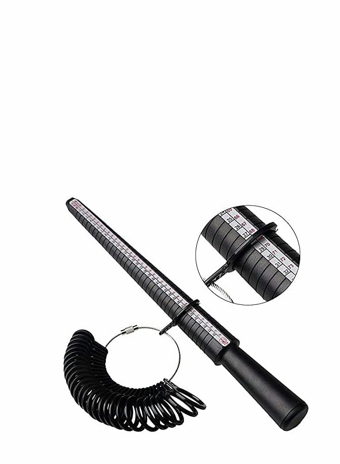 مجموعة أدوات قياس حجم الخاتم، مقاييس الخاتم ومقياس إصبع (أربعة أحجام) لقياس أحجام المجوهرات - Image 2