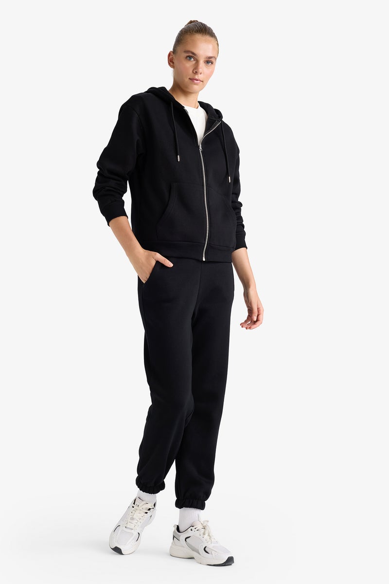 ديفاكتو بنطلون سويت بانتس سادة تقيل جوجر فيت - Image 4