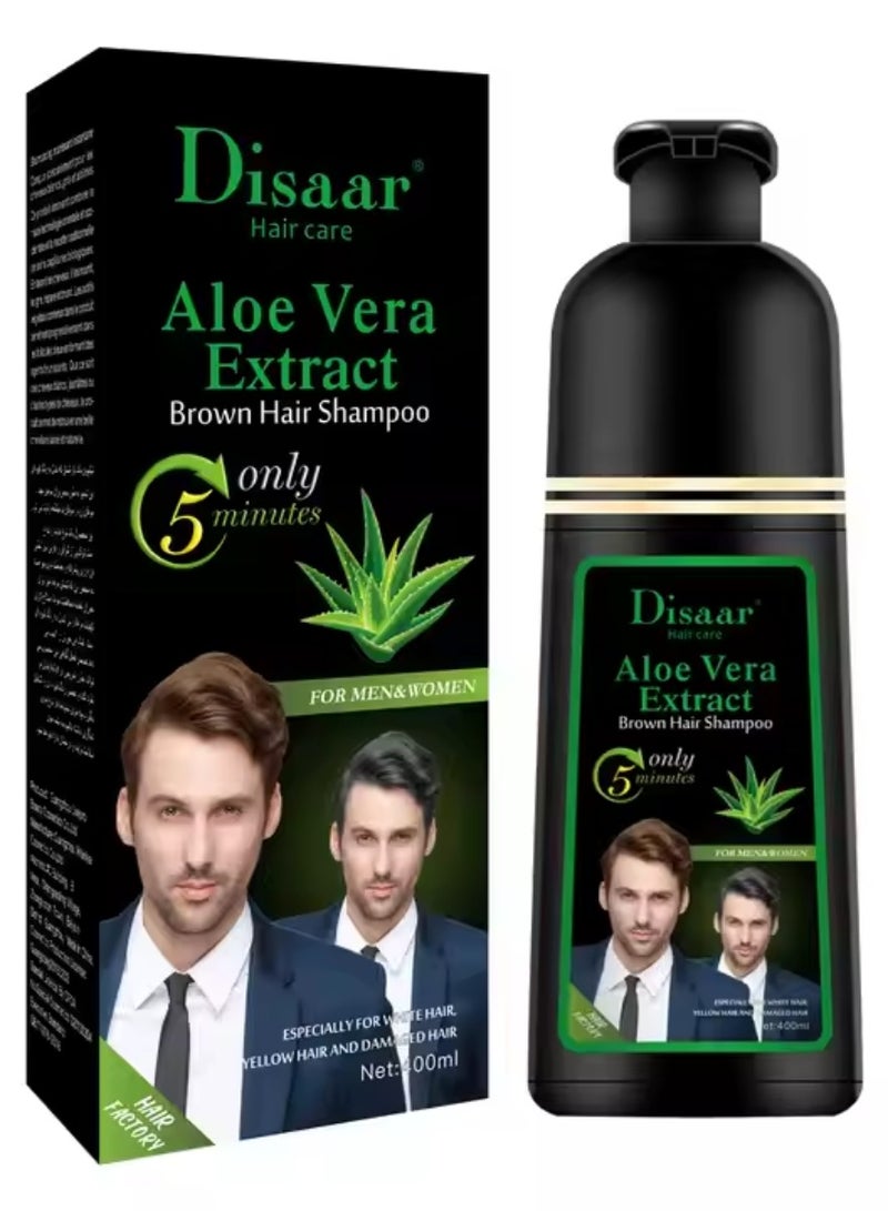 Disaar Aloe Vera Extract Brown Hair Shampoo 400 ml
