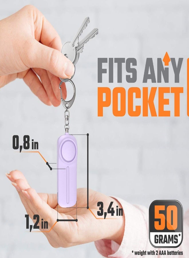 Personal Safety Alarm Keychain with 130 dB Loud Siren and LED Light - Easy to Use Emergency Protection Device for Women, Kids, and Seniors - Image 5