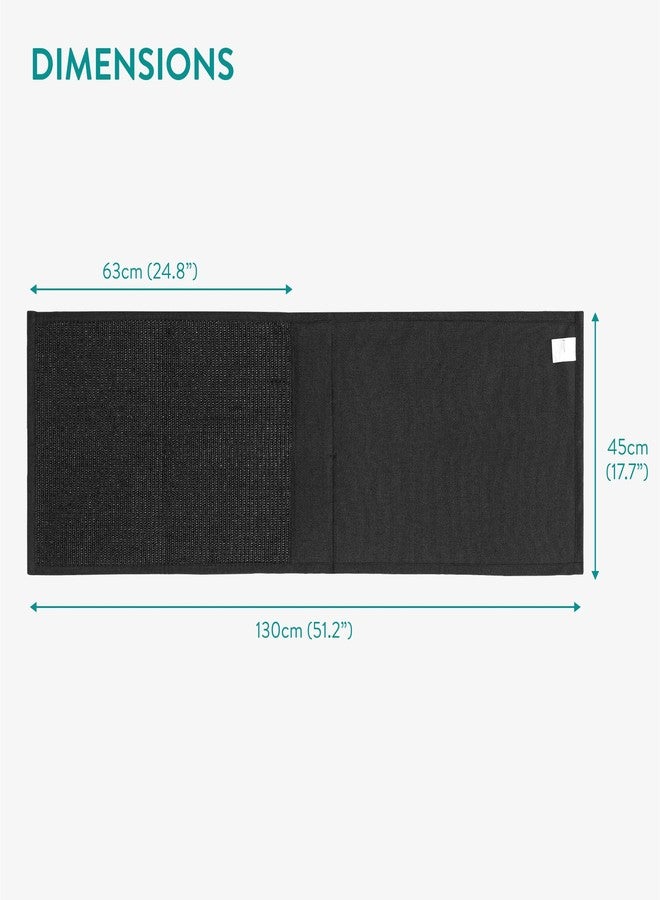 Navaris Cat Scratch Sofa Protector with Storage Space - Durable Sisal Pad - Scratcher Mat to Stop Cats Scratching Furniture - Indoor Cat Scratch Pads Suitable for All Sofas - Black - Image 5