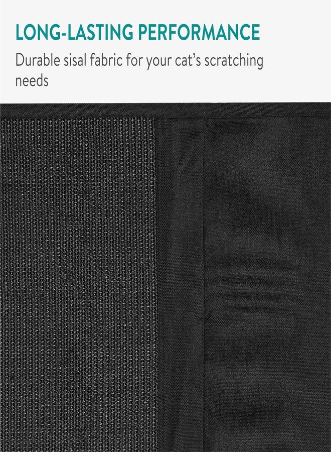 Navaris Cat Scratch Sofa Protector with Storage Space - Durable Sisal Pad - Scratcher Mat to Stop Cats Scratching Furniture - Indoor Cat Scratch Pads Suitable for All Sofas - Black - Image 4