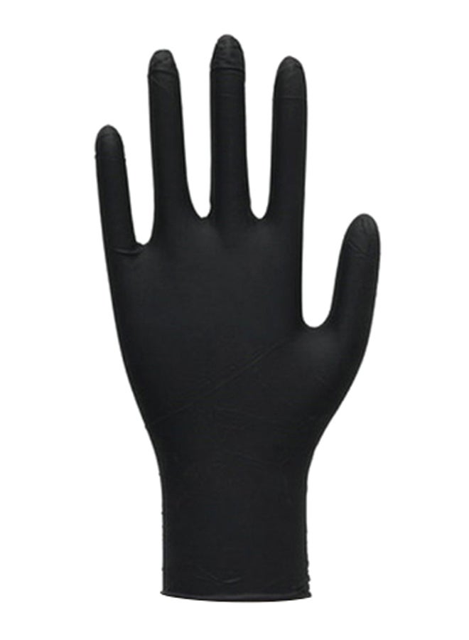 100-Piece Disposable Nitrile Gloves Set Black S Black S