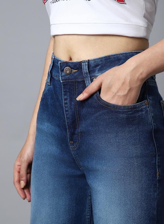 هاي ستار بنطلون واسع الساق بخصر متوسط من ستايلي - Image 4