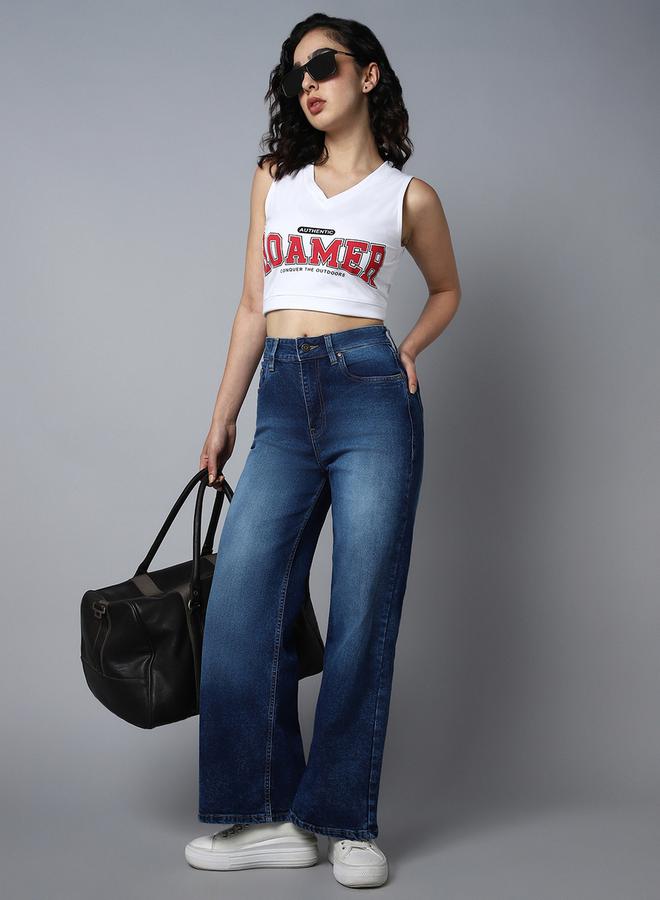 هاي ستار بنطلون واسع الساق بخصر متوسط من ستايلي - Image 5