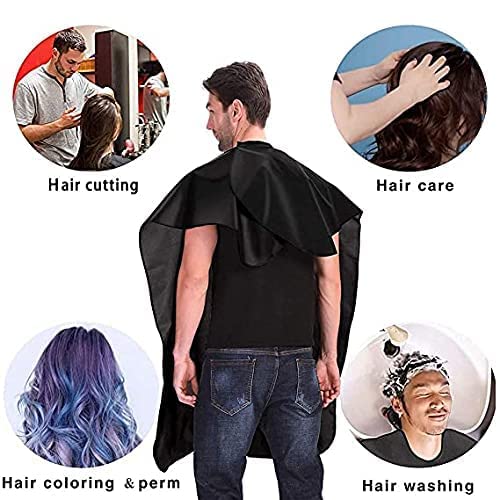 GutarGoo GutarGoo Cutting Sheet Apron Hairdressing Gown Cape Hair Cutting Barber Cloth Salon Accessories Free Black 1 - Image 5