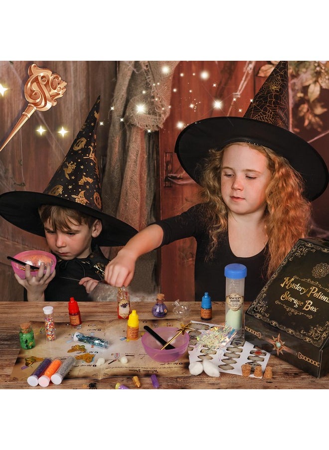 Alritz - Mystery Potions Kit For Kids, 20 Magic Mix Witch Potion Bottles, Happy Halloween Decorations Pumpkin Table Craft Toys For Boys & Girls Age 6 7 8 9 10+ Indoor Party Decor - Image 1