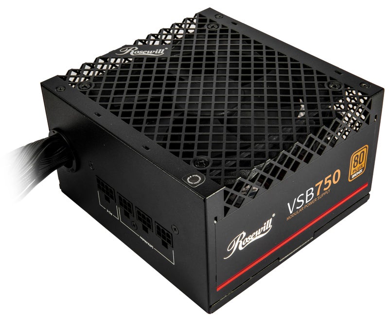 Rosewill VSB 750W 80+ Bronze, ATX 3.0 & 3.1 Compatible, Semi-Modular Power Supply, PCIe 5.1 12V-2x6 Connector, 105Â°C/221Â°F Japanese Capacitor, 120mm ICB Silent Fan - 5 Year Warranty - Image 1
