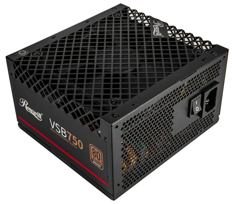 Rosewill VSB 750W 80+ Bronze, ATX 3.0 & 3.1 Compatible, Semi-Modular Power Supply, PCIe 5.1 12V-2x6 Connector, 105Â°C/221Â°F Japanese Capacitor, 120mm ICB Silent Fan - 5 Year Warranty - Image 2