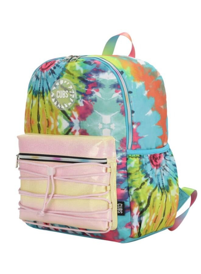 كابز صبغة ربطة عنق باللون الأخضر والأصفر للمدرسة الثانوية متعددة الألوان - Image 1