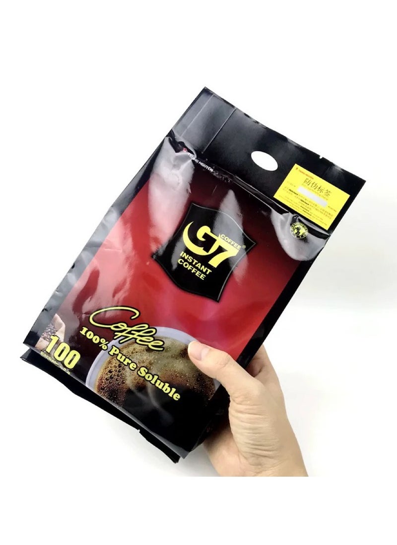 ماركة غير محددة قهوة إسبريسو G7، 100 عبوة، 200 غرام (100*2 غرام)، بدون سكر، بدون حليب، قهوة سوداء نقية، فيتنام  - Image 3