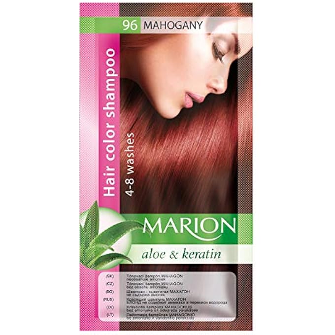 HAIR COLOR SHAMPOO IN SACHET LASTING 4-8 WASHES - 96  MAHOGANY