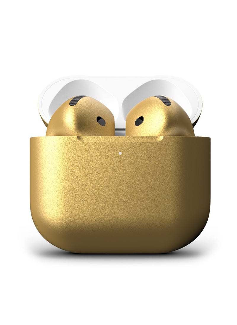 Craft MERLIN CRAFT CUSTOMIZED APPLE AIRPODS 4 METALLIC GOLD  - Image 1