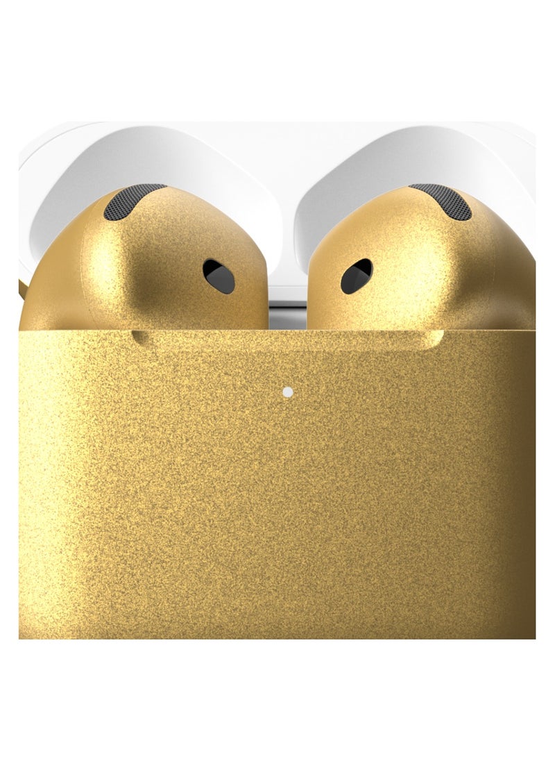 Craft MERLIN CRAFT CUSTOMIZED APPLE AIRPODS 4 METALLIC GOLD  - Image 2