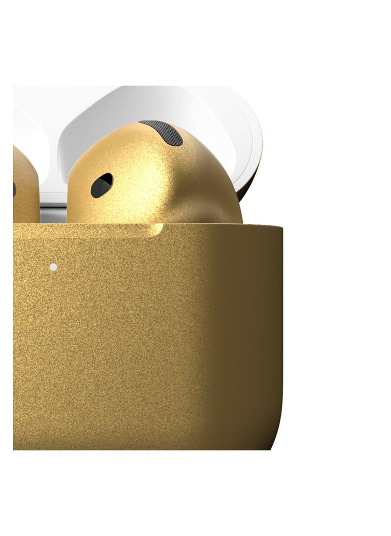 Craft MERLIN CRAFT CUSTOMIZED APPLE AIRPODS 4 METALLIC GOLD  - Image 3
