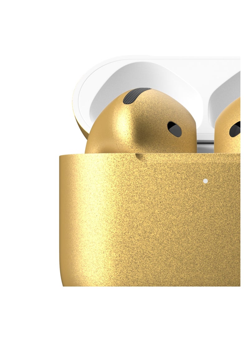 Craft MERLIN CRAFT CUSTOMIZED APPLE AIRPODS 4 METALLIC GOLD  - Image 4