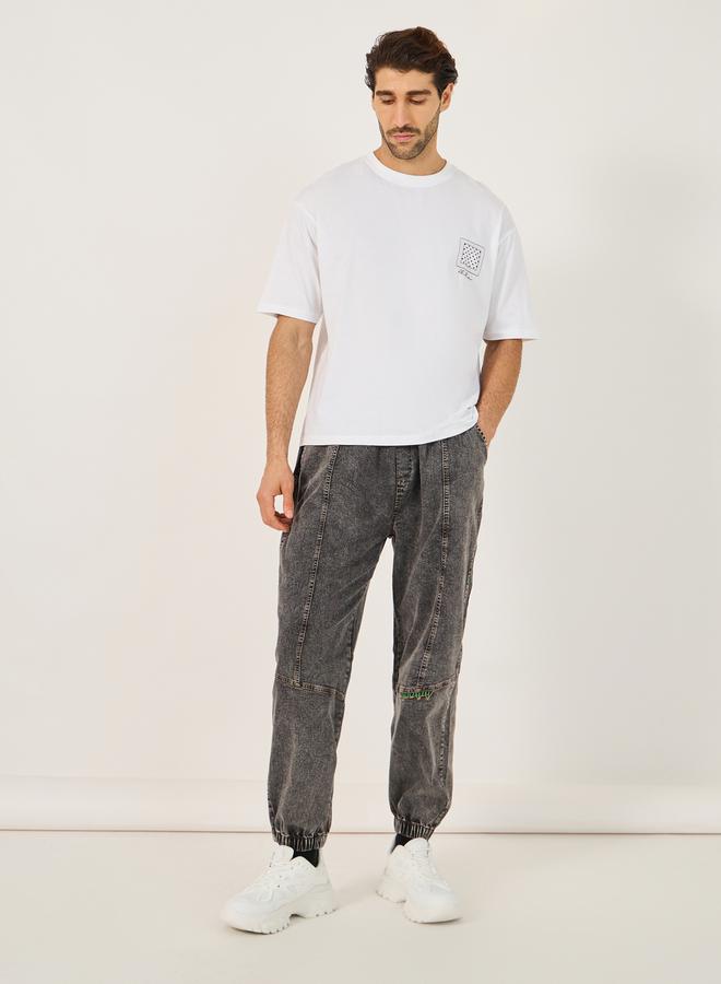 Styli Bandana Print Oversized Cotton T-Shirt  - Image 2
