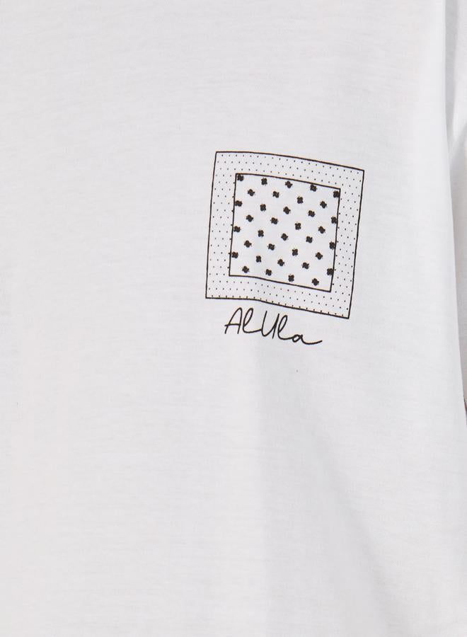 Styli Bandana Print Oversized Cotton T-Shirt  - Image 4