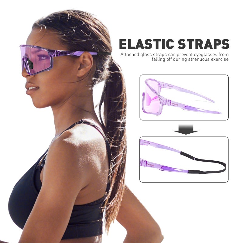 KAPVOE Photochromic Cycling Glasses Men Women Clear Mountain Bike Sunglasses MTB Sports Transition Triathlon Bicycle Running - Image 5