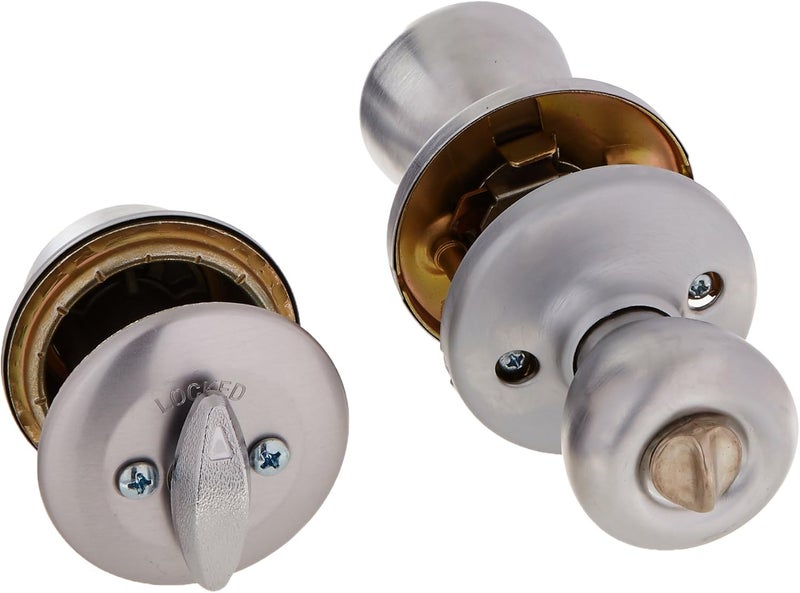 Kwikset Kwikset 690T 26D SMT RCAL RCS 690 Tylo Keyed Entry Knob And Single Cylinder Deadbolt Combo Pack Featuring Smart Key Satin Chrome  - Image 2