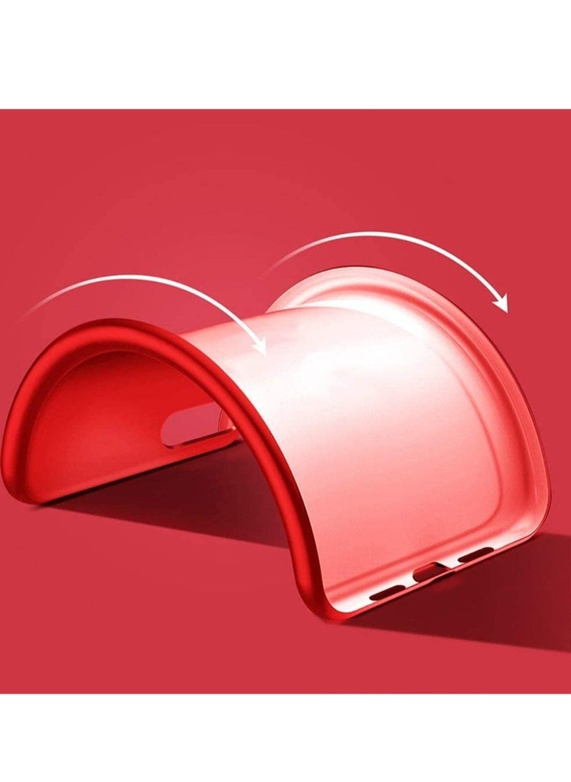 IAF Samsung Galaxy S22 Ultra Case Ultra-Thin Slim Fit Soft TPU [Guardian Series] S22 Ultra Phone Back Cover Light Protective Matte Finish Coating Case Compatible Samsung S22 Ultra-Red - Image 5