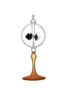 DORAMI DORAMI Medium Orange Solar Power Radiometer Crookes Spinning Vanes Glass Windmill Gift Home Desk Decoration M  - Image 1