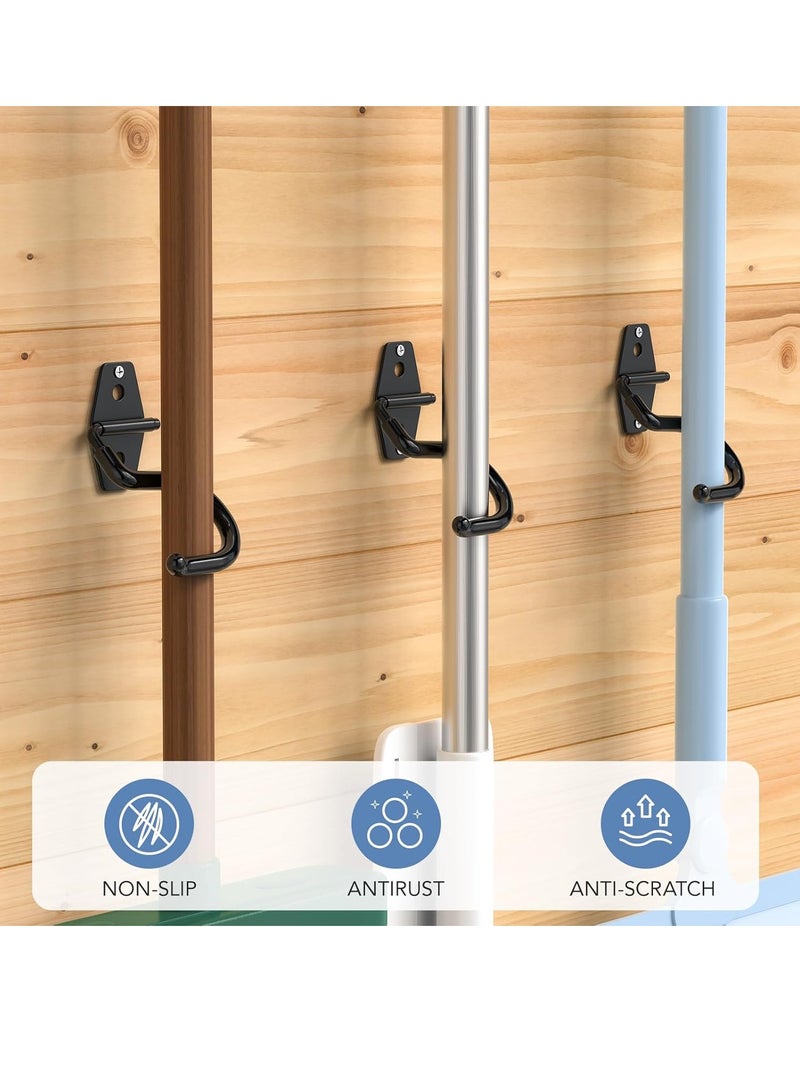 Bukela 6 Pack Garage Hooks(S Hook), Garden Tool Organizer Wall Mount Garage Organizers and Storage with Heavy Duty Hooks Tool Hangers for Garage Wall, Shed, Garden (Orange S Hook, S Hook)  - Image 4