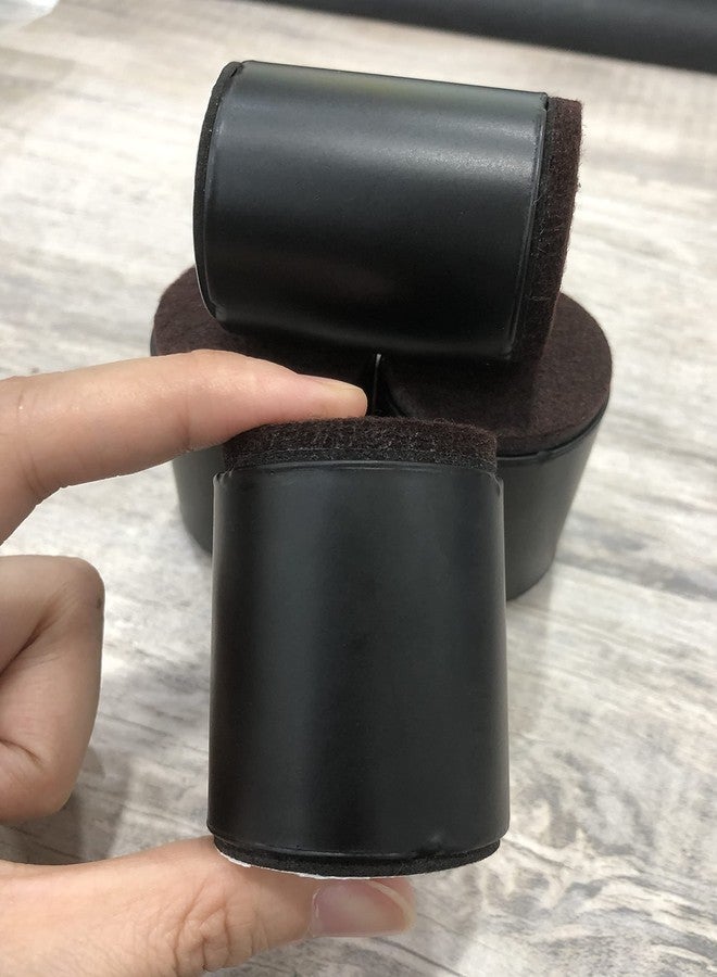 Tsnamay 2" Self Adhesive Bed and Furniture Risers,Steel Bed Risers to Heavy Furniture or Beds Chair Table Risers,Round Black 40x52mm(WH) - Image 3