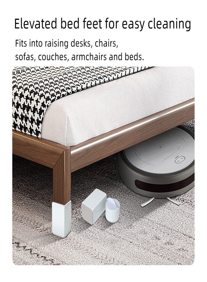Tsnamay 2" Self Adhesive Bed and Furniture Risers,Steel Bed Risers to Heavy Furniture or Beds Chair Table Risers,Round Black 40x52mm(WH) - Image 4