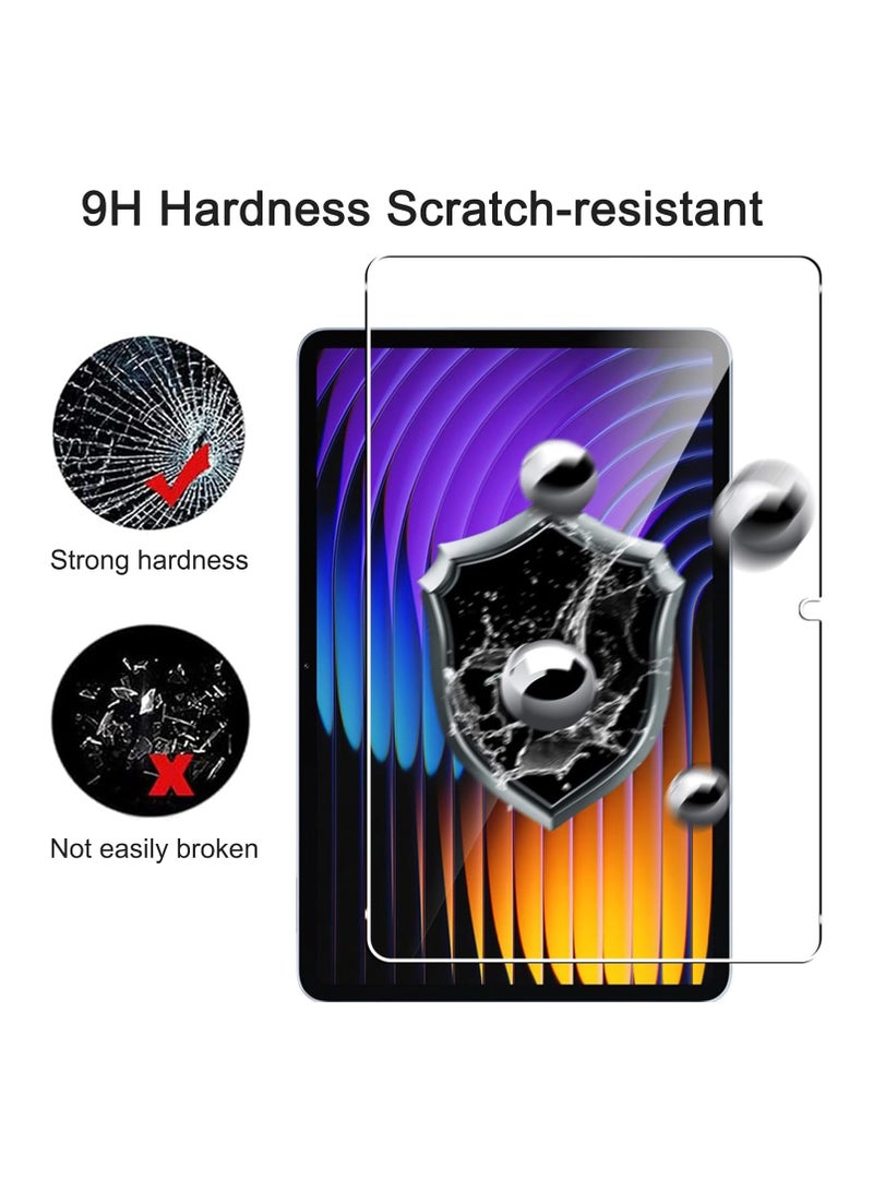 عام غلاف واقي مناسب لأجهزة Xiaomi Pad 7 و Pad 7 Pro مقاس 11.2 بوصة، مع قطعتين من زجاج الحماية المقوى، غطاء واقي فائق الرقة من مادة TPU المرنة، غطاء خلفي متين مقاوم للصدمات من السيليكون المرن خفيف الوزن - Image 5