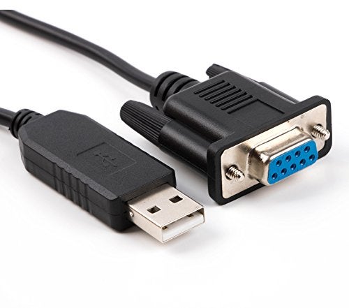 Usangreen USB Serial db9 ft232r USB rs232 Null Modem Cable pc Control tv Cable (2-RXD(Yellow), 3-TXD(Orange),5-GND(GND), 7-RTS(Green),8-CTS(Brown), 1/4/6/9-NC) - Image 2