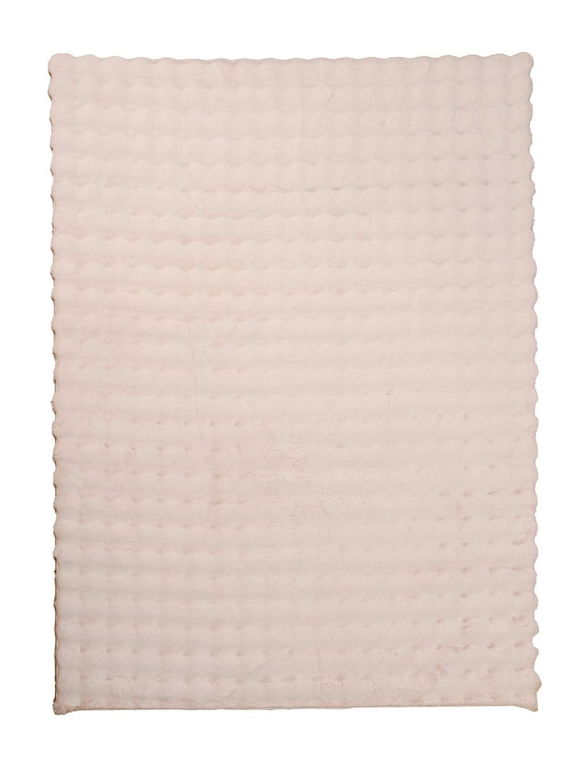 Home auraa Carpet Rug Anti-Slip – Size 160 x 230 cm – 5.25x7.55 ft | Pebble Shaggy Design - Beige Color | Ideal Carpet for Living Room, Bedroom, Office, Hallway or Balcony - Image 3
