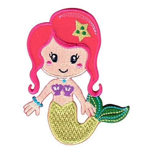 PatchMommy Mermaid Patch, Iron On/Sew On - Appliques for Kids Children - Image 1